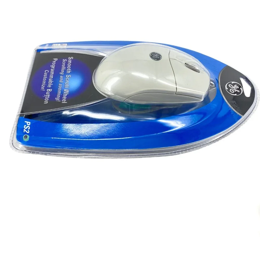 GE General Electric Smooth Scroll Wheel Mouse (97859) Programmable Ergonomic NEW